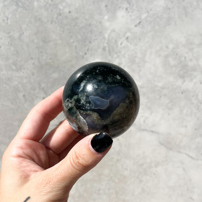 Moss Agate Sphere 01
