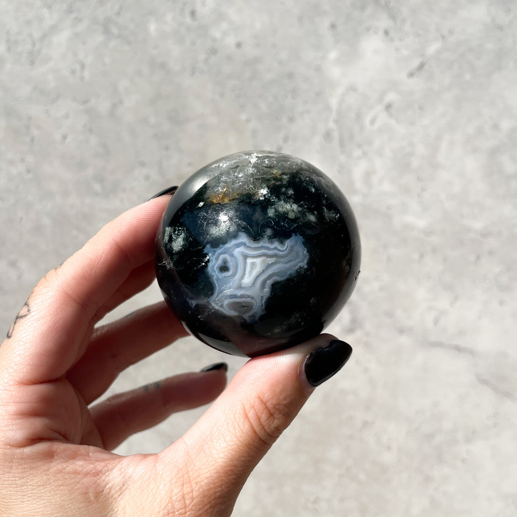 Moss Agate Sphere 02