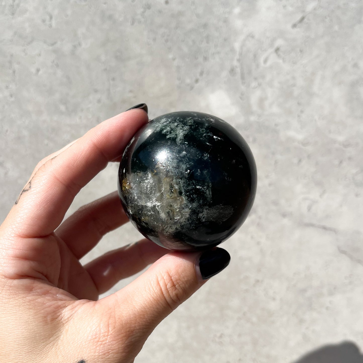 Moss Agate Sphere 02
