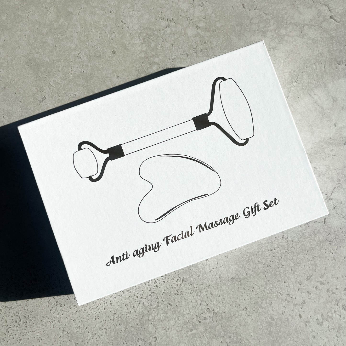 Jade Gua Sha & Roller Set