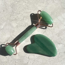 Load image into Gallery viewer, Jade Gua Sha &amp; Roller Set
